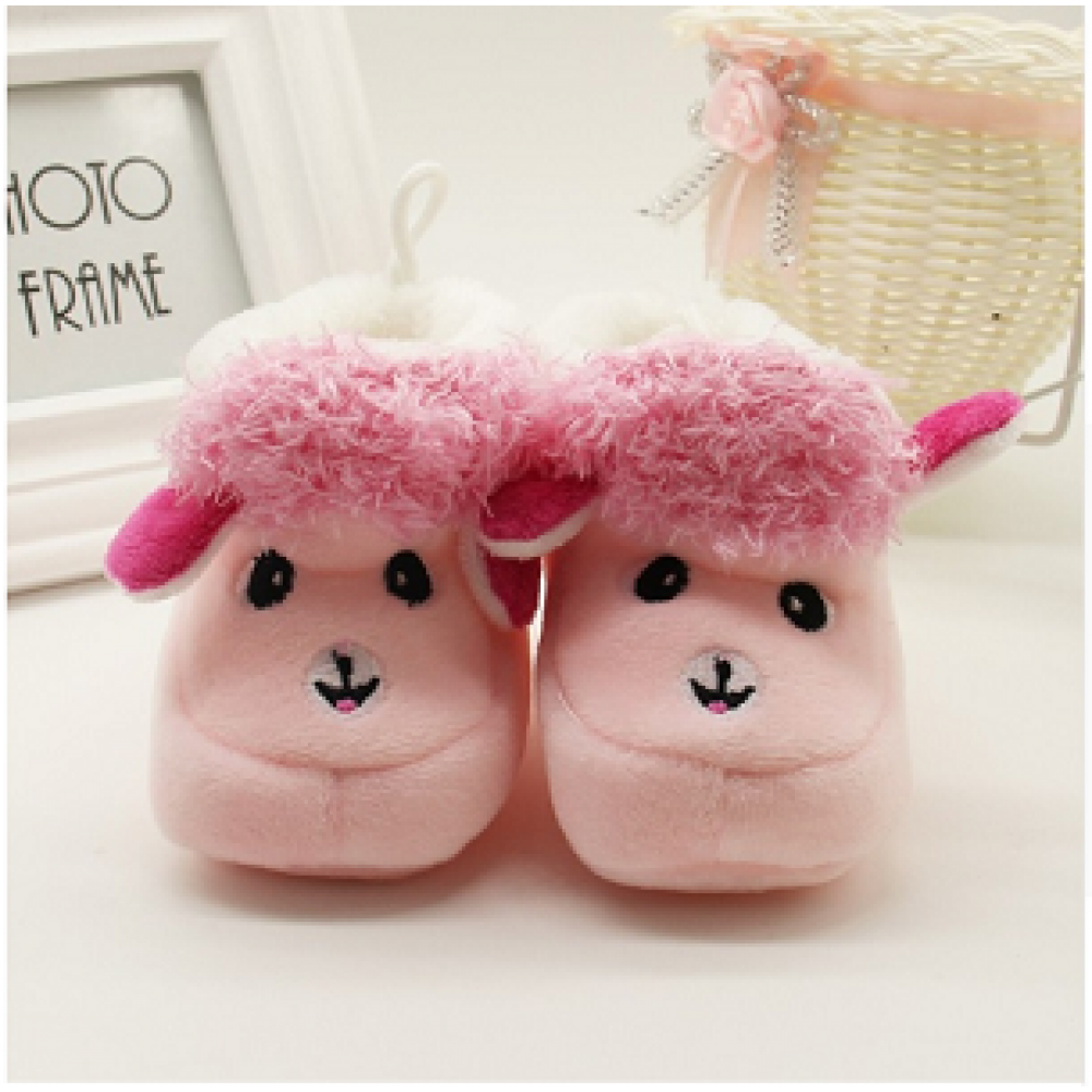 Alpaca Inspired Baby Shoes - Pink